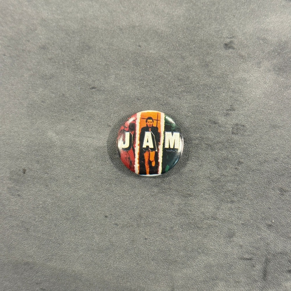 Vintage 70s UKThe Jam Band Pinback Button Unisex OS Graphic Punk Glam Rock